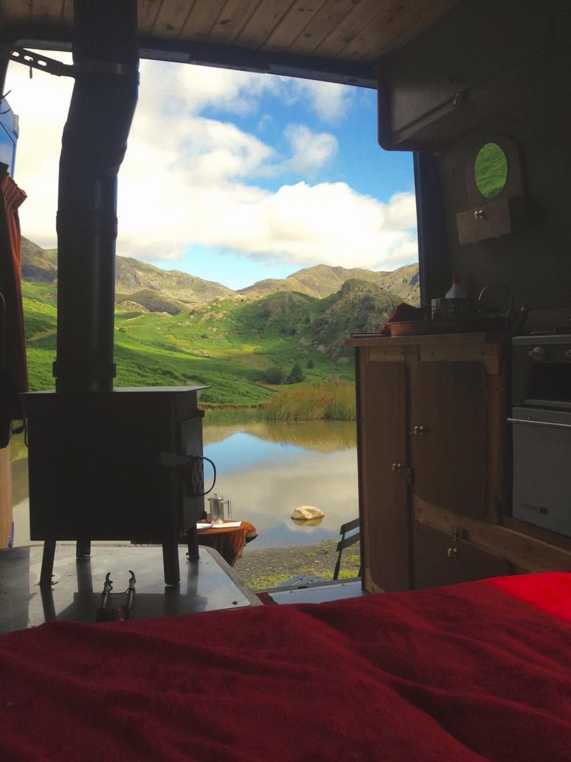 stunning views from elvira campervan on an adventure