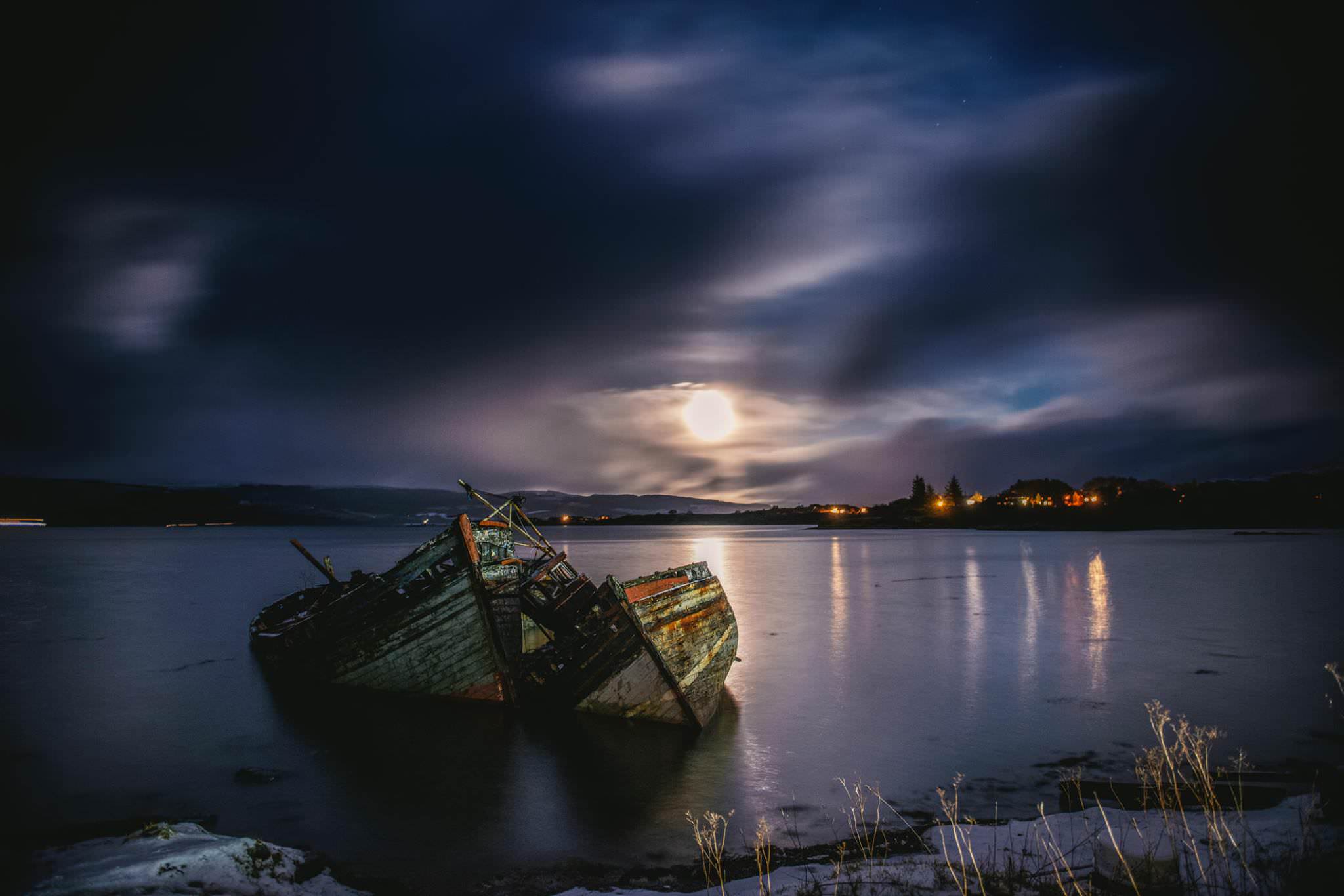 Boats in a lake in Ireland