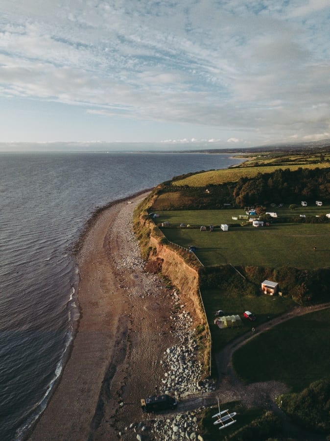 The coastline of Wales 