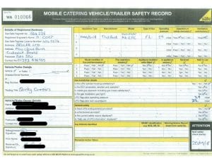 screen shot of trailer safety record