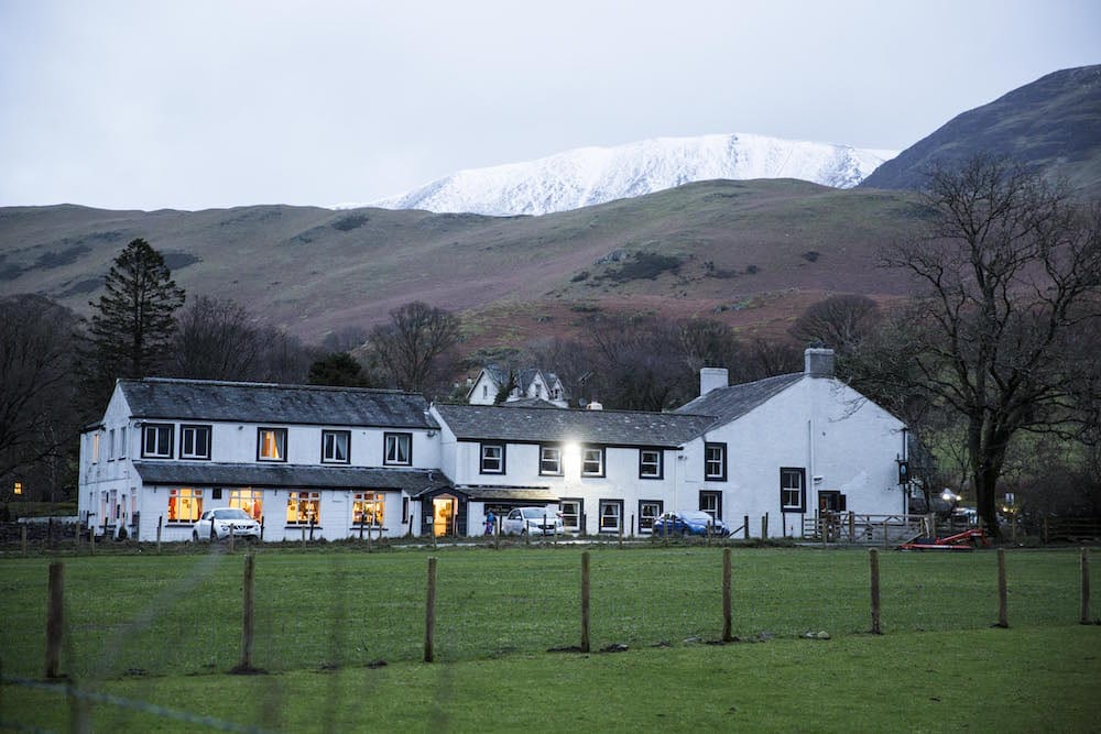 A country inn in the foothills of the mountains