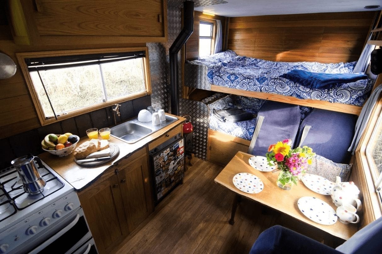 Large handmade campervan sleeps 4 in two double beds