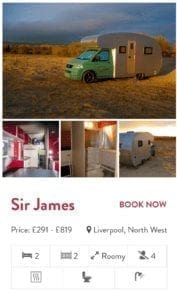 quirky campers campervan booking information