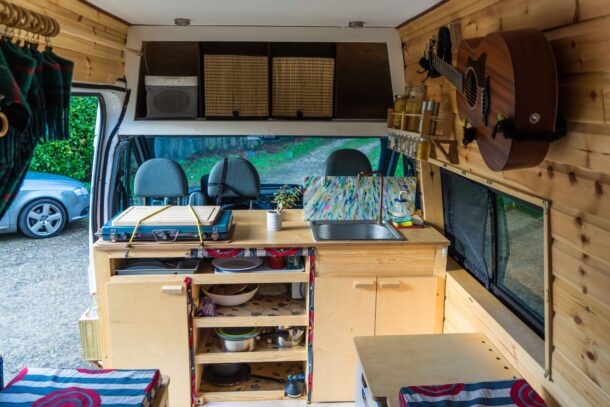 Ford Transit Bespoke Wooden Van Conversion ⋆ Quirky Campers