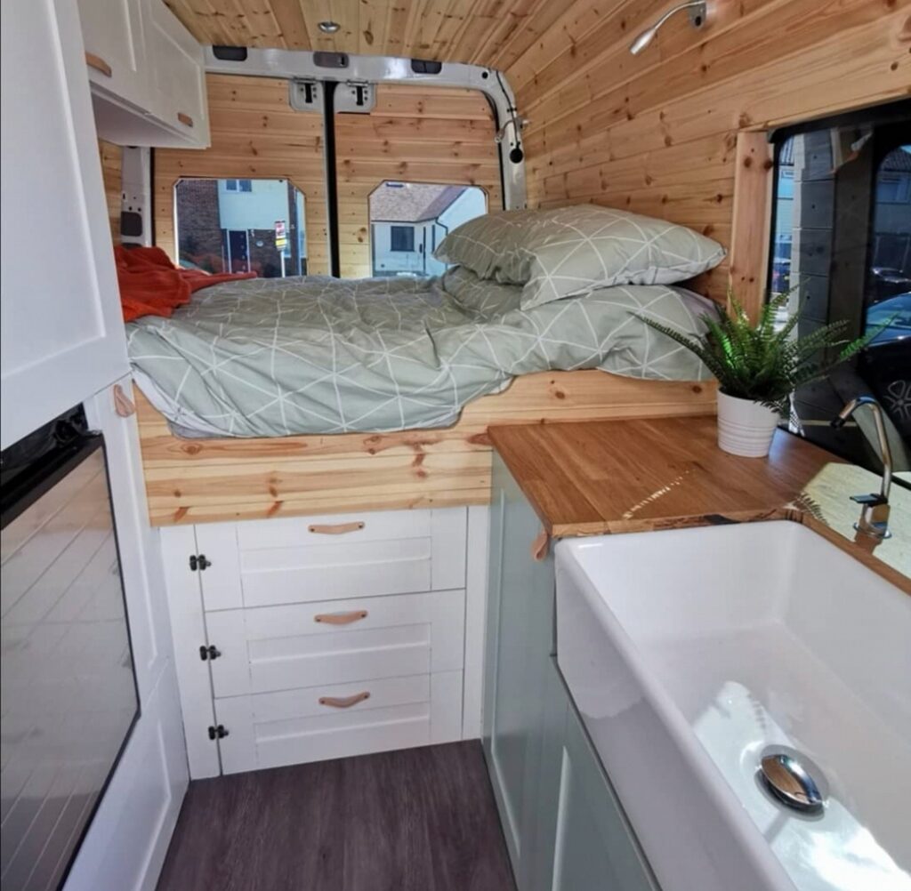 VW Crafter LWB Off grid campervan conversion | Quirky Campers