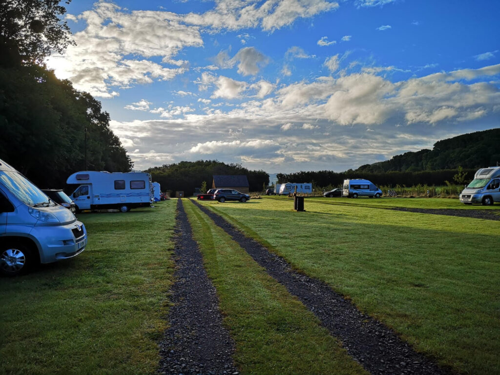 Glanusk campsite in Wales