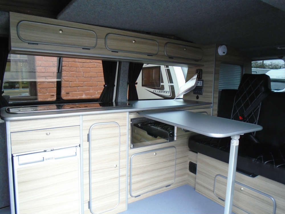 Beautiful white VW T5 LWB camper for sale | Quirky Campers