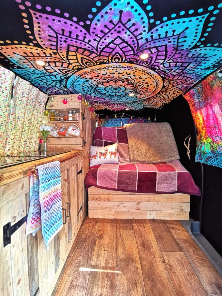 Cosy & psychedelic - The ultimate hippie campervan! | Quirky Campers