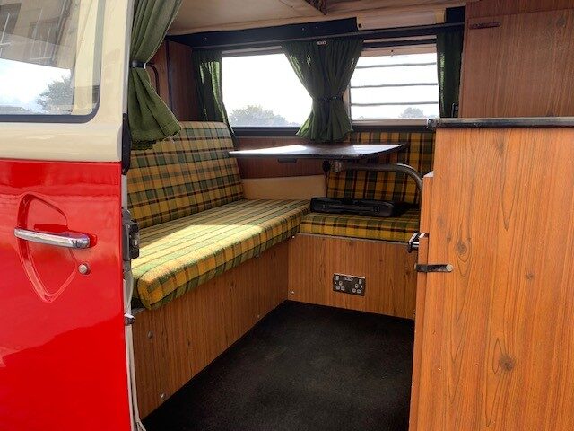 Vw Type2 Westfalia Helsinki 1978 2lt Original 4 Berth Interior 