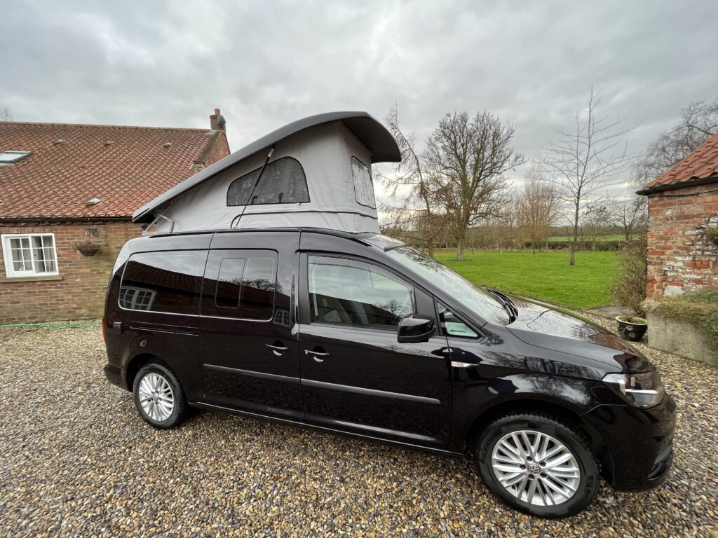 VW Caddy Maxi – Black – Campervan for sale - Love Campers