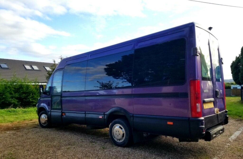 Sexy Purple Iveco Minibus Started Conversion Ideal Project Good 