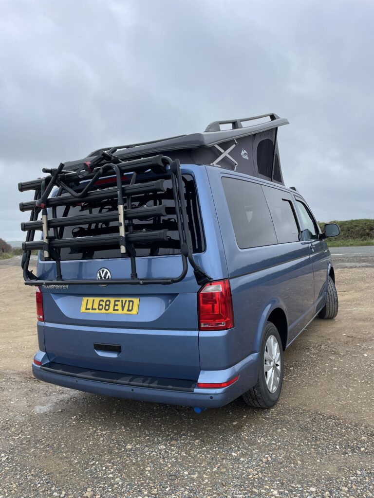 Acapulco Blue Vw Transporter Camper Van With Elegant Redline Conversion 