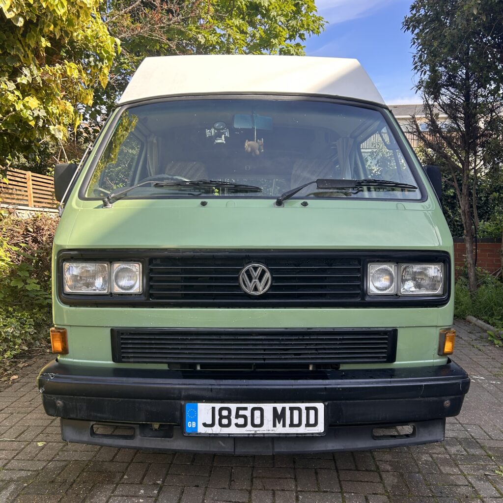 Stunning reseda green VW 1991 autosleeper | Quirky Campers