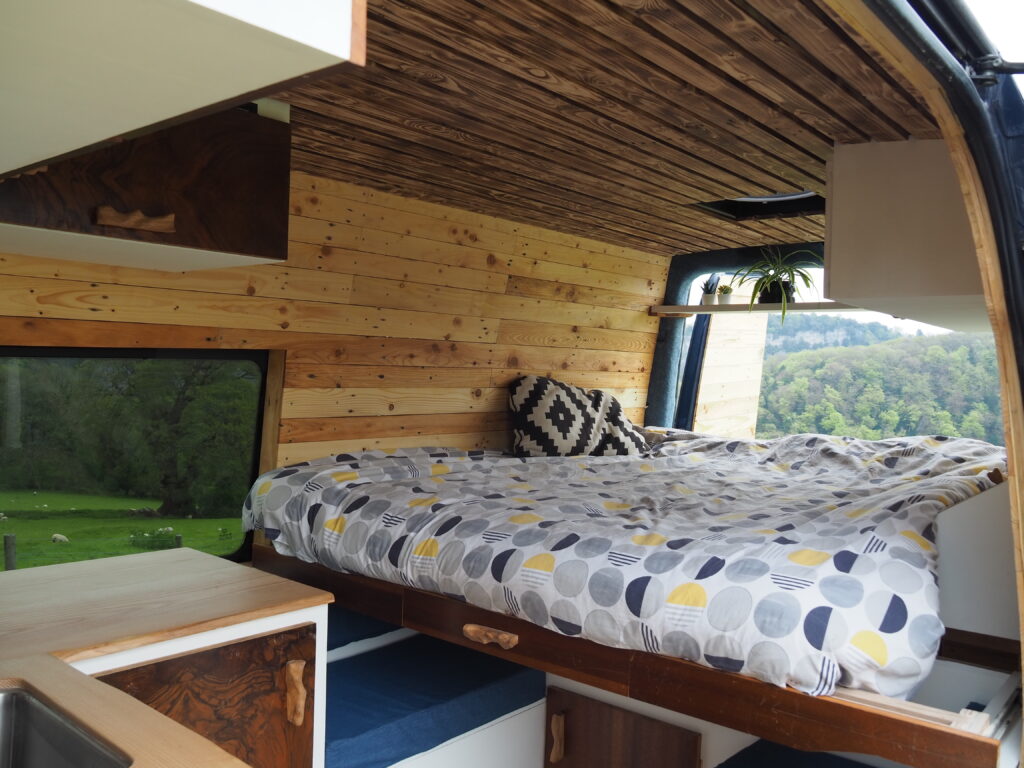 Beautifully reclaimed timber camper. Brand new EURO 6 conversion