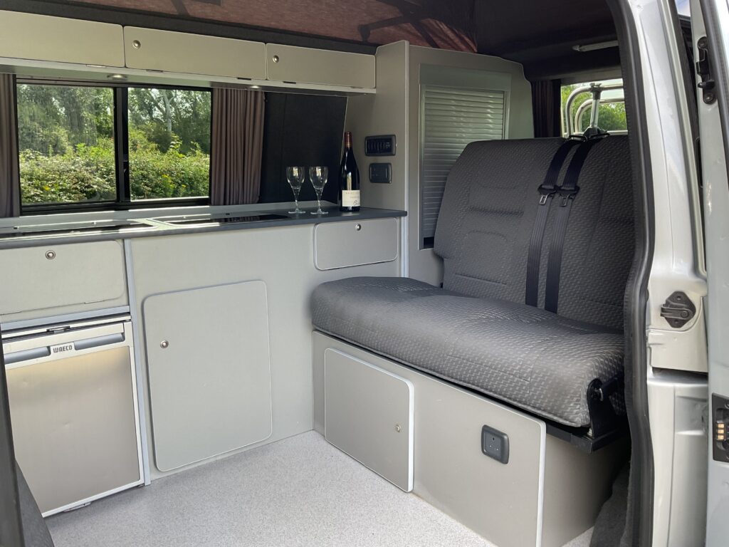 VW Transporter T28 TDI Camper Van with Drive away Awning and Bike-rack ...