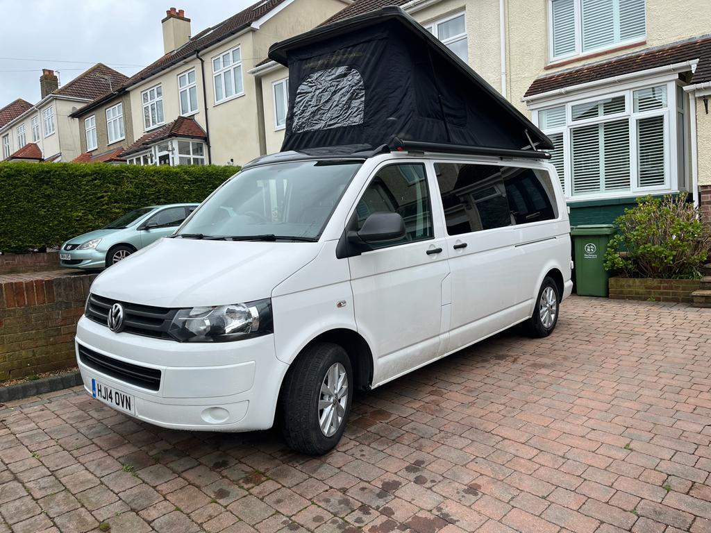 VW Transporter T32 LWB, 5 seat belts, pop top, 75,000miles, self ...