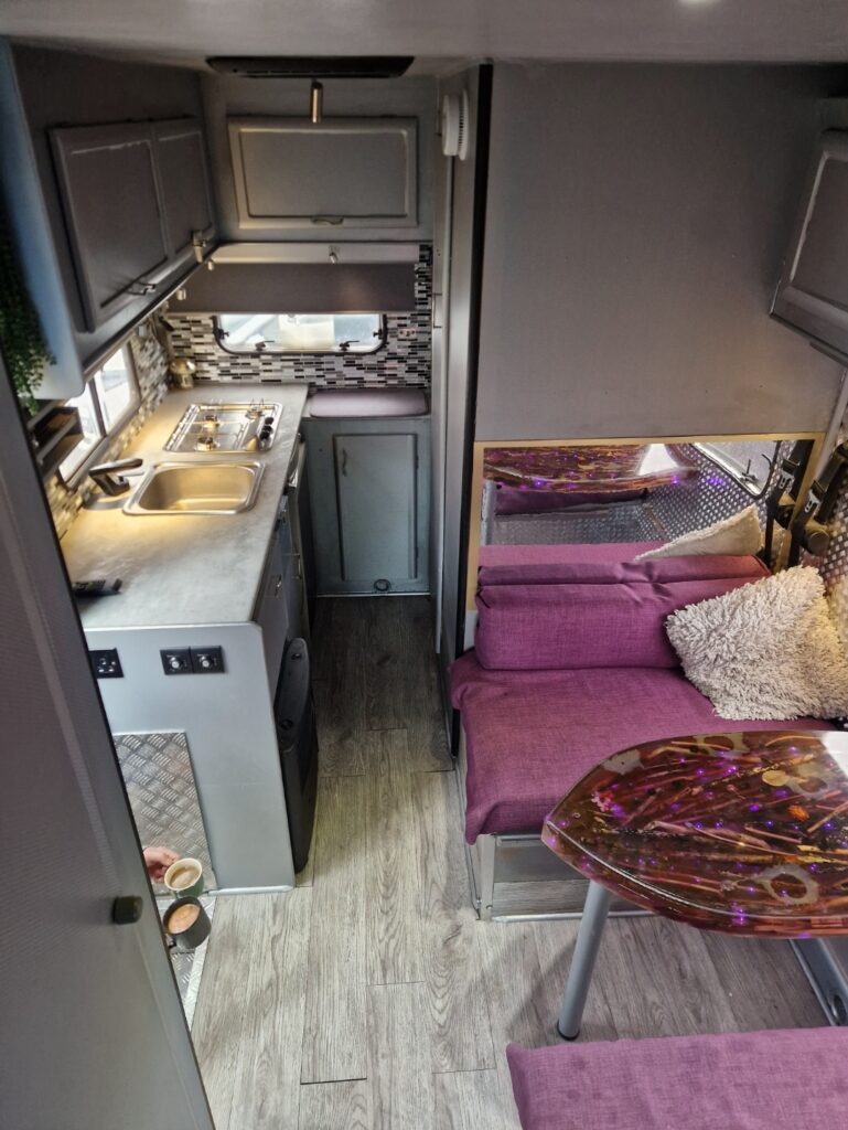 Meet Freddy the Black and Purple Eccentric Motorhome. Quirky Campers